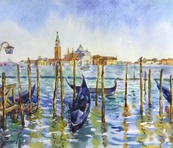 Черные гондолы Венеции
